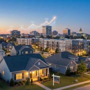 Columbia Houses During Night